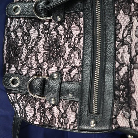 Rue 21 Etc, Black Lace Covered Purse - Picture 3 of 6